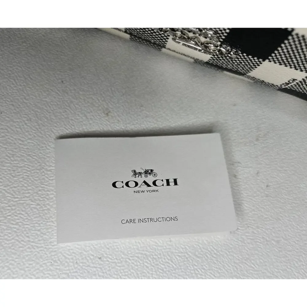 Coach Medium Charlie Backpack With Gingham Print - F38949-NWOT